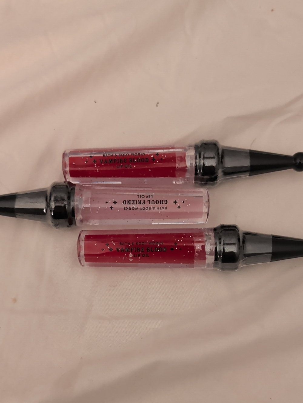 Bath & Body Works Lip Oils Trio — Red and Pink